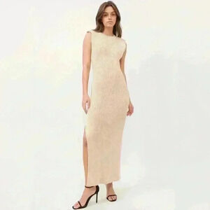 New Maxi Sweater Dress with Slit